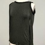 Bailey44 Gray Black Cold Shoulder Long Sleeve Top Blouse Shirt Cut Outs Size M Photo 1