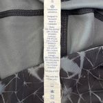 Lululemon Top Speed Crop Leggings Size 8 Star-Crushed Coal Black Geo Print Photo 6