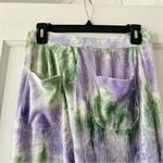 Find Me Now Purple Green Grey Tie Dye Pull On Wide Leg Pants Size Small NWT Photo 5
