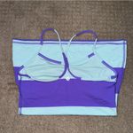 Lululemon Power Y Striped Athletic Tank Top Logo Women Purple Teal 6 Photo 2