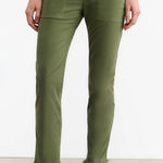 NILI LOTAN $345 Jenna Pant in Camo Green Flat Front Low Photo 0