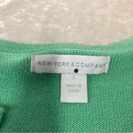 New York And Company  womens S green cardigan button down sweater Photo 2