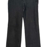 Ann Taylor  dress jeans, pants, wide leg, mock back pockets Black Wide-Leg Pants Photo 0