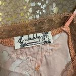 Free People  Satin Lace Night Special Cami Pink Combo Medium NWOT Photo 2