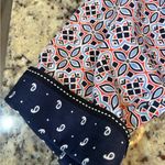 Foxcroft  Women's Geometric Button Down Shirt - Blue and Red Photo 1