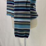 Eddie Bauer Striped V Neck Blue Olive Green Sweater Size M Photo 6