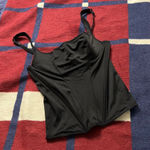 Victoria's Secret Vintage  black satin y2k corset bustier top cinched goth M Photo 0