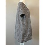 ZARA  TRF Collection Plaid VNeck Shift Dress Black/White Size Small Photo 1