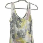 White House | Black Market WHBM Floral Sequin Tank Top Size Medium Petite MP White Photo 0
