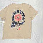 Volcom NWT  Sand & Blue Have a Clue Tee - Beige/Sand - L Photo 2