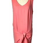 Drew by Anthropologie Pink Sleeveless Tie Waist Morgan Dress Size L Photo 0