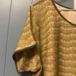 J. Crew Lace Overlay Blouse in Olive Moss Green Oversized Size M Medium Photo 4