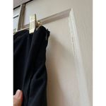 Vintage 90s Clio black boho Indian floral embroidered leg capri pants Size 14 Photo 3