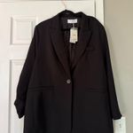 Mango MNG Violeta Black Blazer NWT Photo 4