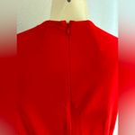 Banana Republic  Red Soft Ponte Midi Dress with Slit right side leg split Photo 14