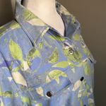 Christopher & Banks Sporty Vintage Floral Stretch Lightweight Button Up Jacket Photo 3