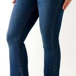 True Religion Jeans Womens 31 Becca Mid Rise Bootcut Crystal Flap Dark Glacial Photo 0