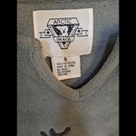 Arctic Image Fleeceā V Neck Long Sweatshirt Shirt Size Small Tan Photo 4