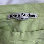 Acne Studios  Cylea Embossed Logo Tee Lime Green Small Photo 5