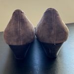 90s Vintage Franco Sarto Womens Suede Leather Slip on Button Mary Janes sz 9 Y2K Brown Photo 3