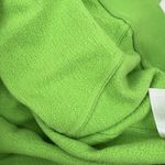 Ganni Size S / M Crew Neck Sweatshirt Oversized Fleece Embroidered Neon Green Photo 10