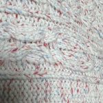 Talbots Cable Knit sweater cream with flecks in shades of pink size medium Photo 1