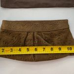 Lauren Merkin  Brown Suede Leather Cutout Design Clutch w/Dustbag Photo 5