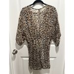 Swimsuit Cover Large Animal Print Time & Tru Sheer Twist Summer Beach Vacay Photo 7