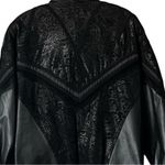 Vintage Winlit Leather Detail design women’s Jacket. SZ. S Black Photo 5