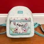 Lounge Fly  Disney Lilo And Stitch Hibiscus Flowers Sketch Mini Backpack Photo 0