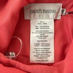David's Bridal DAVID’S BRIDAL short crinkle chiffon bridesmaid dress style F15600 coral size 16 Photo 5