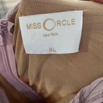 Miss Circle NY Women's XL Ruched Bodycon Midi Dress Light Pink Party Photo 5