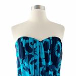 Jay Godfrey  Silk Chiffon Sleeveless Cocktail Dress Blue Mini Sweetheart 10 EUC Photo 6