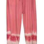 Simply Southern Tie Dye Jogger Sweatpants Coral Pink Lounge Athleisure Photo 0