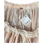 Free People  Perfect Day Gathered Crop Ruffle Top Neutral Combo Size Large - NWT Photo 5