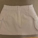 SheIn White Denim Pocket Mini Skirt Photo 3