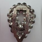 Pink Rhinestone Tear Drop Pot Metal Dress Clip Photo 1