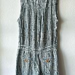 Anthropologie Ett Twa Safari Green Short Romper Short-all Outfit Sz 4 Photo 7