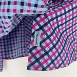 Façonnable  Shirt Womens XS Multicolor Checked Cotton Classic Preppy Button Up Photo 4