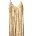 By Together Ivory Tan Leopard Print Swing Tank Dress with Low Cut Neckline Photo 2