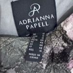 Adrianna Papell NWT  Slate Blush Floral Matelasse Long Dress Formal Gown - 12 Photo 7