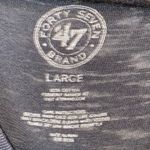 47 Brand Forty Seven Brand Black V Neck Short Sleeve OKC Thunder Burnout Tee Photo 2