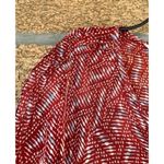 Veronica Beard Womens Priya pintucked printed silk-georgette mini dress Brick 2 Photo 7