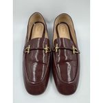 Clarks Women’s Size 9.5 Merlot Slip-On Loafer Leather Burgundy/Red Photo 2