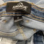 Jordache  High Rise Curvy Mom Distressed Medium Was Straight Jeans Photo 2