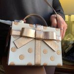 Kate Spade Authentic  dots glitter/leather gift box Crossbody/Satchel Photo 9