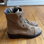 All Saints Ariel Brown Suede Zip Up Combat Boots Size 37 Photo 3