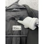 Philippe Adec Paris Women's Blazer Solid Black One Button Shiny Lapel Size 6 Photo 3