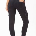 Forever 21 Indigo Cargo Skinny Jeans Photo 1