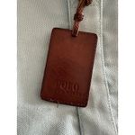 Ralph Lauren  Blue Canvas Tote Bag Logo Tag Preppy Coastal Old Money Photo 2